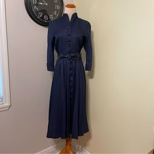 Vintage 50’s Tobie NY XS new look dress Navy